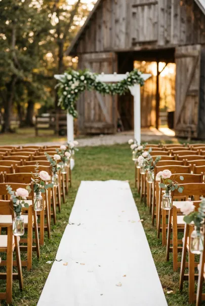 What $150, $400 and $800 Gets You in Wedding Aisle Decor