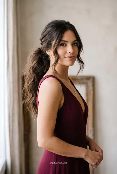 8 Hairstyles For A V Neck Dress, Sorted By How Deep Your Neckline Is