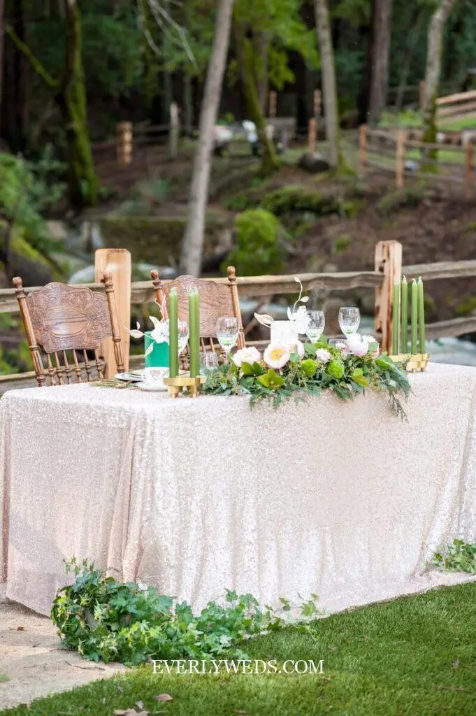 wedding set up simple indoor reception with candles centerpieces votives and taper candles on tables